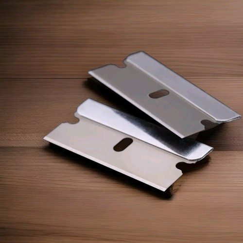 Cuchillo de seguridad con tratamiento térmico extra afilado de 2 hojas de afeitar de un solo filo - ¡Envío a EE. UU.! - Imagen 1 de 5