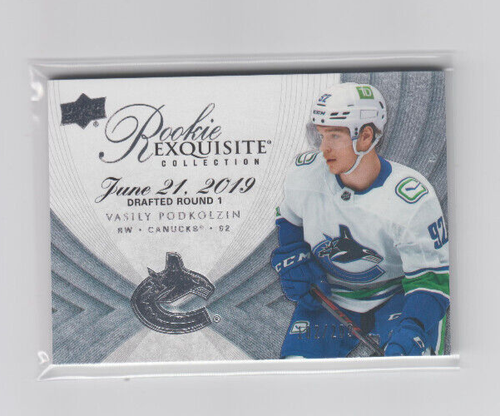 21/22 UD Black Diamond Vancouver Canucks Vasily Podkolzin Exquisite RC Ltd #/399 - Bild 1 von 2