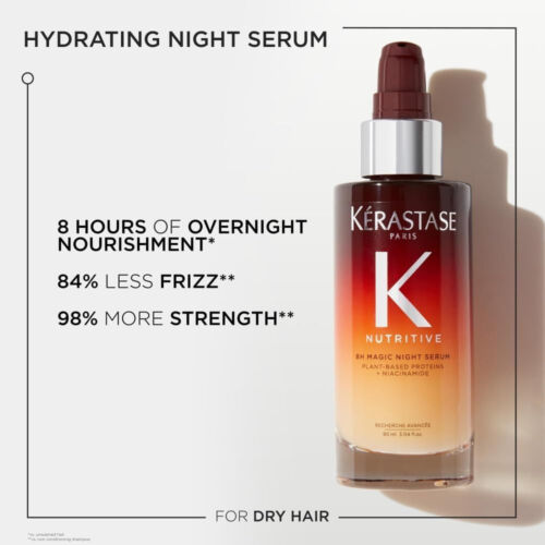NEW Kerastase Nutritive 8H Magic Night Serum 90ml Leave In Treatment - Picture 5 of 9