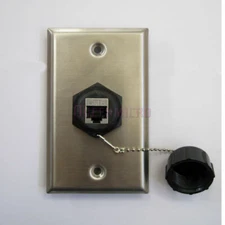 CAT6 Shielded RJ45 Ethernet Connector Extender Adapter Indoor Outdoor Wall Plate