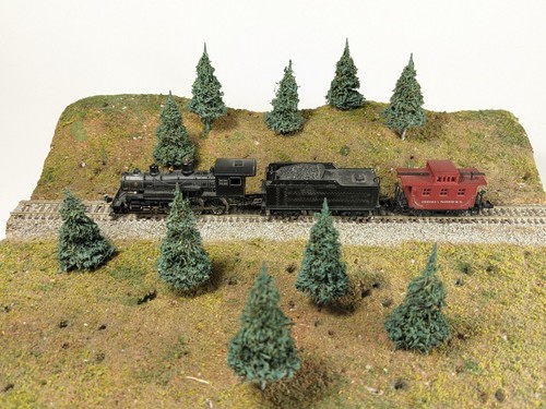 10 pcs ELK RIVER 2" Model Trees BLUE SPRUCE Hand-Painted 15mm 28mm Scenery - Picture 6 of 15