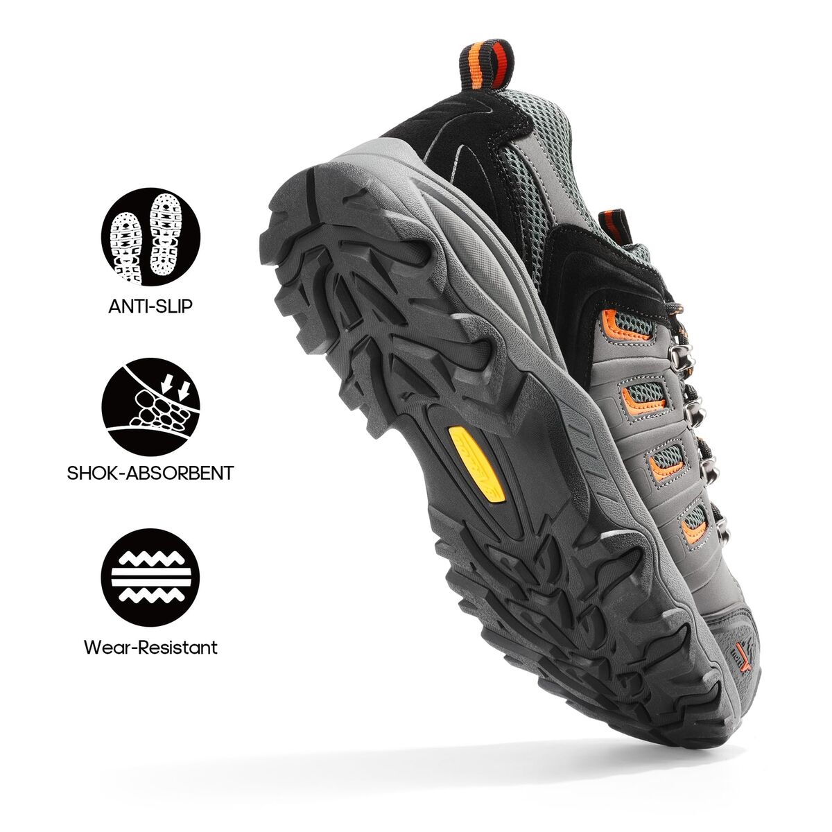 Men's Waterproof Hiking Shoes Leather Low-Top Hiking Shoes Men's Waterproof Hiking Shoes Leather Low-Top Hiking Shoes