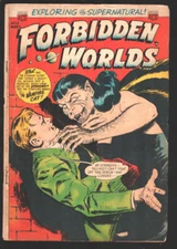 Forbidden Worlds #15 1953-Wild pre-code horror.-Vampire cat cover & story-Dea...