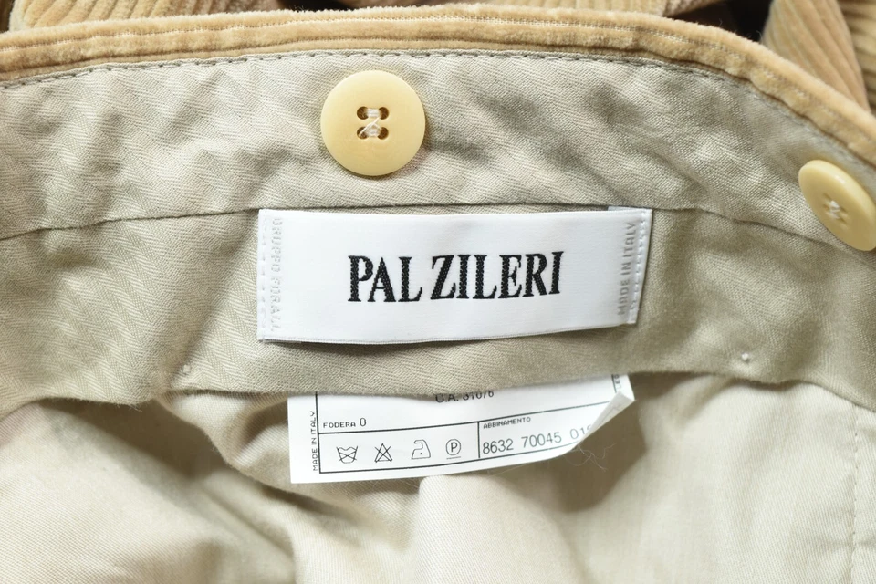Pantalones de pana Pal Zileri para hombre 36x31 algodón tostado pierna recta calce clásico algodón Foto 4 de 4