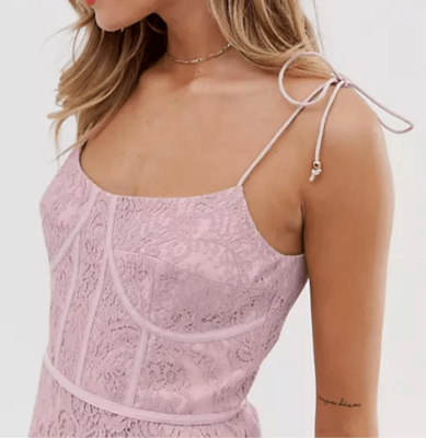 Keepsake the label nwt sense corset detail lace midi dress size 6