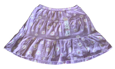 JUMPING BEANS Girls Purple Daisy Floral Cartwheel Scooter Skort Size 12 NEW