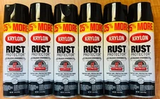 SPRAY PAINT (6-PACK/COUNT) KRYLON RUST PROTECTOR GLOSS ENAMEL 15 Oz. (BLACK)