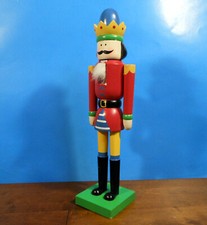 DECORATIVE WOOD NUTCRACKER CHRISTMAS HOLIDAY DECOR 15" TALL