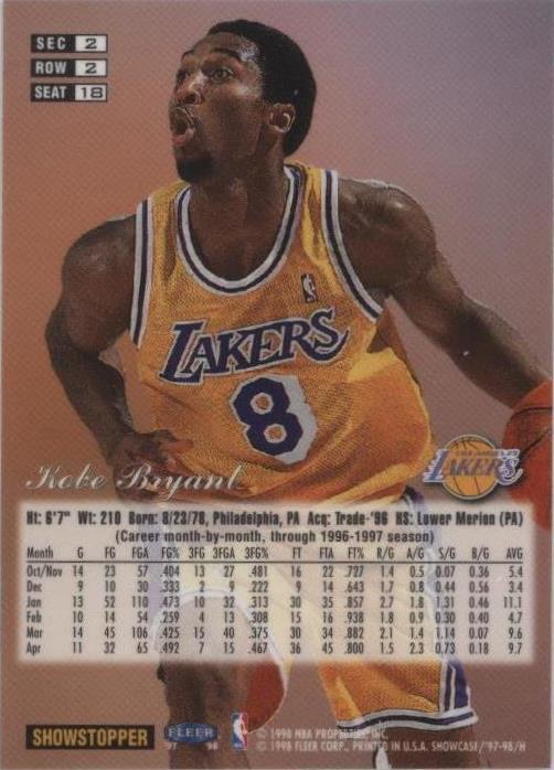 97-98 frair showcase Kobe Bryant Row1〜3 $_57.JPG?set_id=8800005007