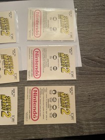 1989 Topps X 6 Super Mario Bros 2 Card NES Vintage Nintendo Rare