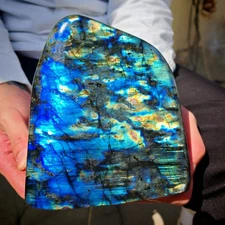 7.04LB Natural Labrador moonstone quartz free form mineral specimen3.20kg