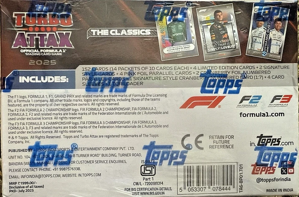 Topps Turbo Attax 2025 INDIA ( LIMITED EDITION PACK ) - FAST SHIP - Image 4 of 4