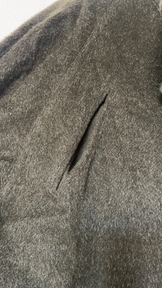 Manteau Loden en laine vierge Vintage années 60 - Photo 2/4