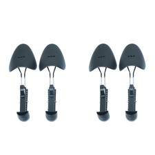 2 Pairs Plastic Shoe Trees for Men Black Adjustable Black Men 2 Pairs