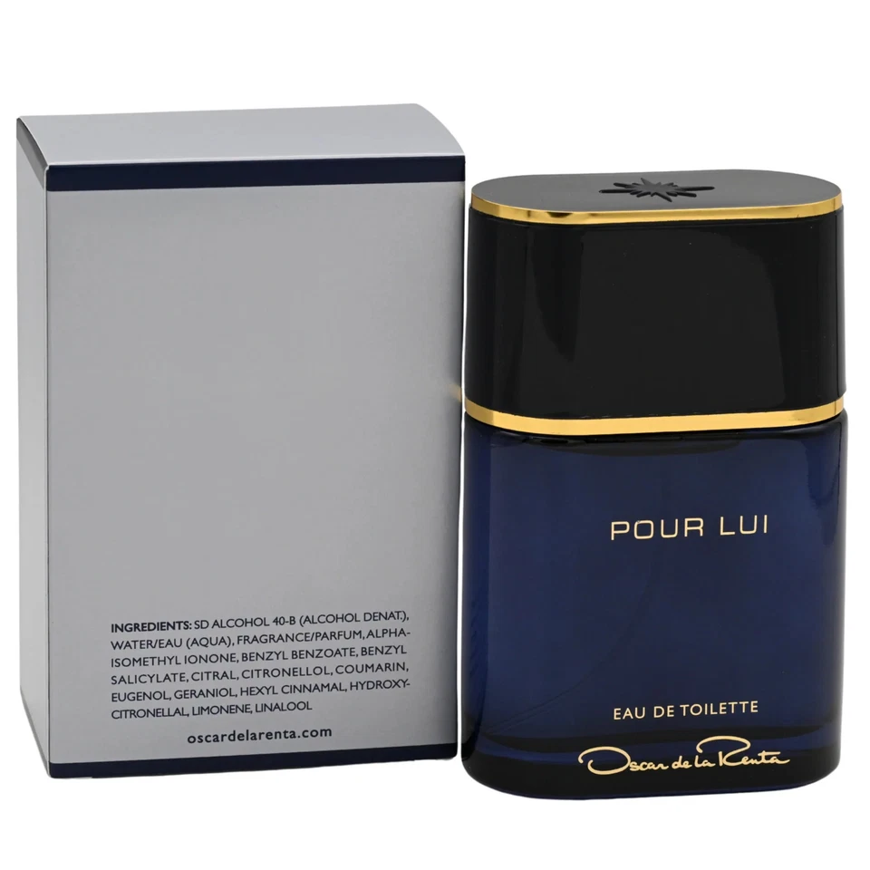POUR LUI por Oscar de la Renta Colonia 3/3,0 OZ EDT para hombres nuevo en caja Foto 4 de 4