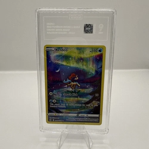 Keldeo GG07/GG70 SWSH: Crown Zenith: Galarian Gallery Holo TAG 9 MINT