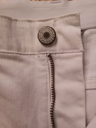 Christopher Banks White Inside Stretch Waistband Capri Jeans Size 12 - Picture 3 of 9