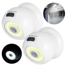 2PCS Wireless Motion Sensor Night Light Magnetic 360° Rotating Indoor Outdoor