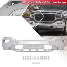 Chrome Front Bumper Cover Face Bar Wsensor Holes For Gmc Sierra 1500 2016-2018 Chrome Front Bumper Cover Face Bar Wsensor Holes For Gmc Sierra 1500 2016-2018