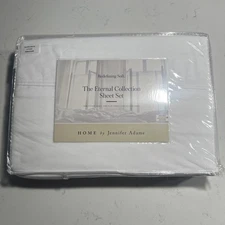 Home by Jennifer Adams Sheet Set 4-Piece Full Grand Lit. White NEW!