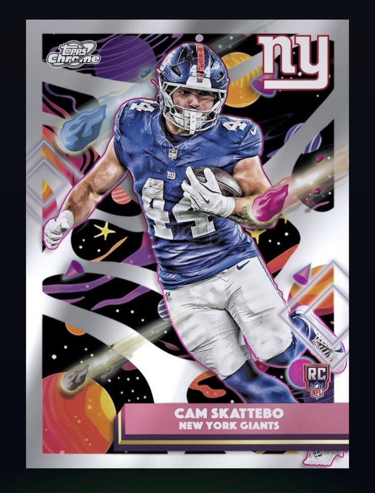 2025 Topps NFL Chrome Cosmic Rookie Base RC- CAM SKATTEBO (TOPPS NFL DigitaICard
