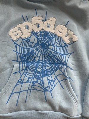 Sp5der Hoodie Sky Blue M | eBay