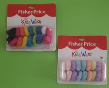 Vtg 1996 Y2K Fisher Price KIDSWEAR Ponytail Holder - Pastel 18 Sealed/Primary 17