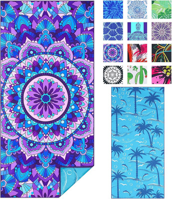 Microfiber Sand Free Beach Towel Thin Quick Dry Super Absorbent Oversized Large 