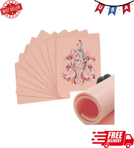 10Pcs 3Mm Tattoo Fake Skin Tattoo Practice Skin Thick 8X6'' Blank Supplies - product listing photo