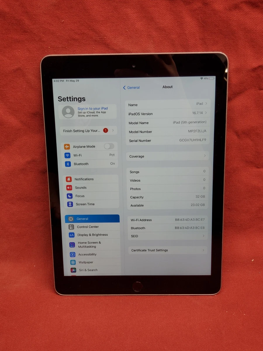 Apple iPad (5th Generation) 32 GB Tablets for sale - eBay