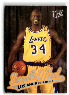 1996-97 Ultra #55 Shaquille O'Neal Lakers Magic