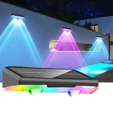 1-8PK LED Solar Power Fence Lights Deck Door Wall Stair Step Outdoor Garden Lamp