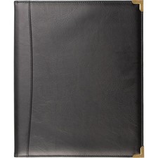 Leatherette Deluxe Padded Sheet Music Folder Brass Corners Model F2BK