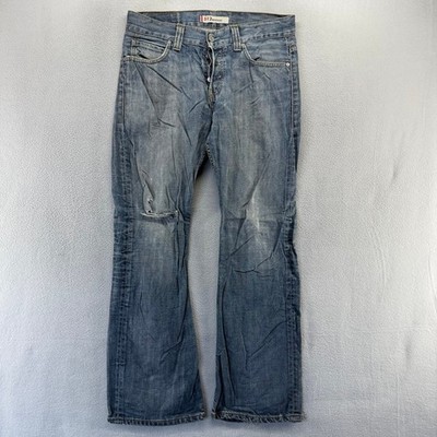 Vintage Levis Jeans Mens 32x32 fit 34x31 Blue 512 Bootcut Denim Distressed y2k