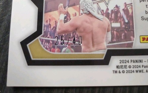 2024 Panini Prizm WWE SCRYPTS Wrestlemania Logo Prizm #25/40 SSP Card No. 97 - Picture 3 of 4