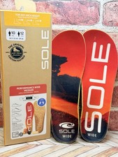 SOLE Performance Medium Wide With Met Pad Insoles Mens 10 Womens 12