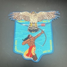 BOY SCOUTS BSA Lodge 045 Tiwahe ORDER OF THE ARROW  Flap Patch Set Eagle Archer