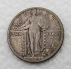 1924 S Standing Liberty Quarter - XF - Sharp Date - Dark Toning, Nice Eye Appeal
