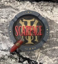 Vintage Preowned Scarface Ash Tray 5 Inch Diameter Movie Memorabilia Cigar