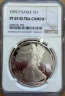 1995-P American Silver Eagle $1 Proof PF 69 Ultra Cameo NGC