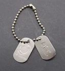 1/6 Scale 1990s Hasbro GI Joe USMC Metal Dog Tags For 12" Action Figures 1:6