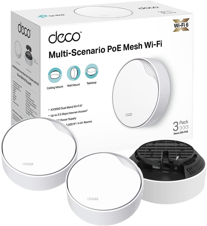 TP-Link Deco X50 6個セット Deco X50 | AX3000 Whole Home Mesh WiFi 6 Unit | TP-Link