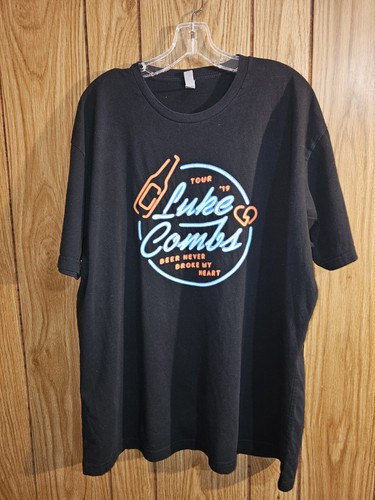 Luke Combs 2019 Tour 2xl Xxl Mens Black Graphic Logo Tshirt Country Music - 第 3/11 張圖片