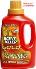 WILDLIFE RESEARCH 1249 Gold Clothing Wash Scent Killer 3 SCENT BLOCKER 32 LOADS