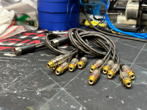 DIN to Male/Female RCA (Phono) Cables 18" For a/d/s/ Amps & Crossovers SQ ADS OG - Picture 13 of 15