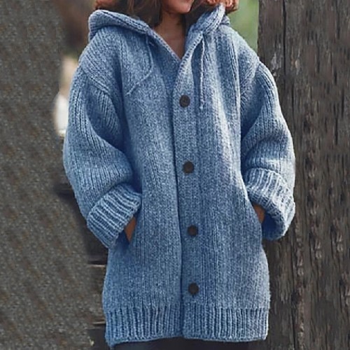 Frauen Kleidung Pullover Warme Tops Pullover Pullover Solide Strick æ - Bild 12 von 26