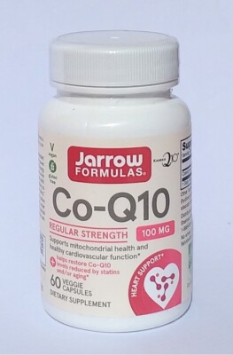 Jarrow Formulas Co-Q10, 100 mg, 60 Veggie Caps