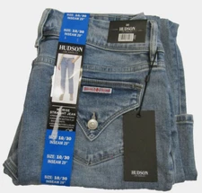 HUDSON Midrise Straight Leg Icy Blue Jeans Womens Size 8 / 29