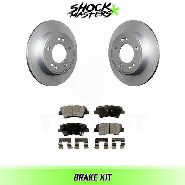Rear Ceramic Brake Pad & Coated Rotor Kit for 20172018 Kia Soul eBay