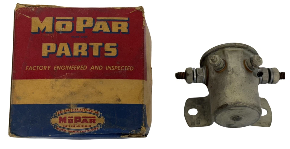 Interruptor solenoide de arranque Dodge Plymouth Coronet Powerflite 1953-1955 1605435 nuevo en stock Foto 2 de 4